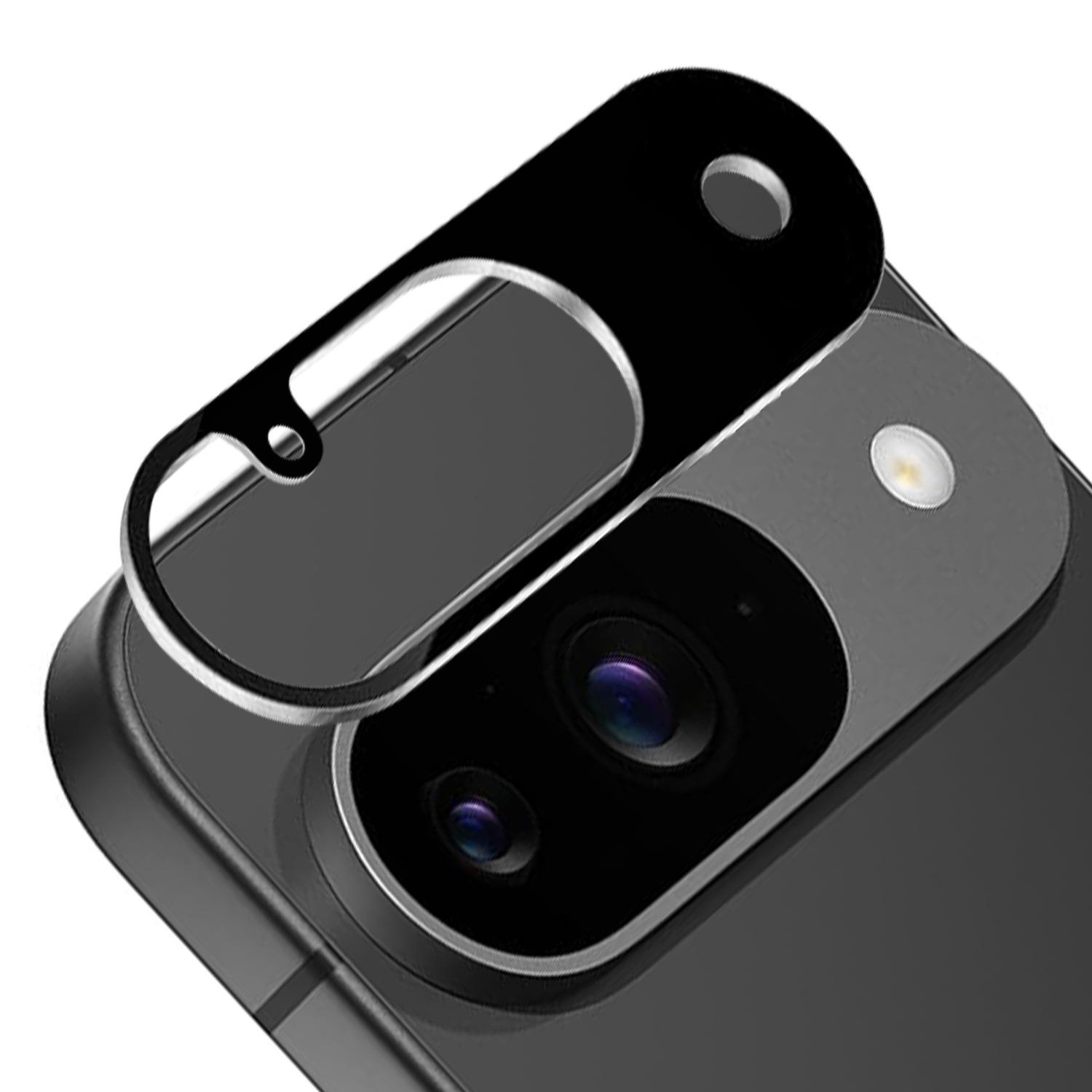 Google Pixel 9 Camera Lens Protector Black Colored Edge Tempered Glass 2.5D