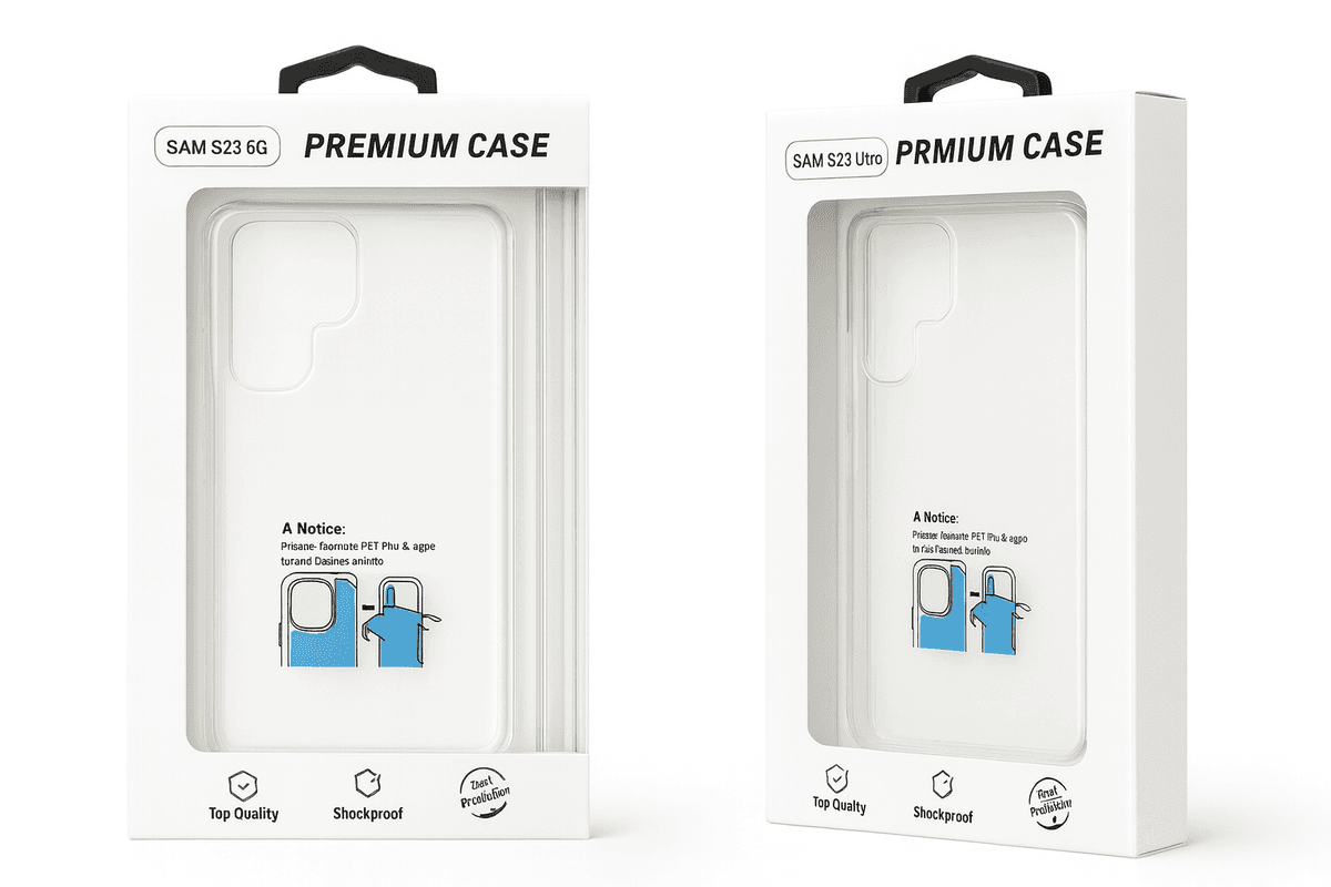 Samsung S23 Ultra Premium Clear Case (Protective Film Warning)