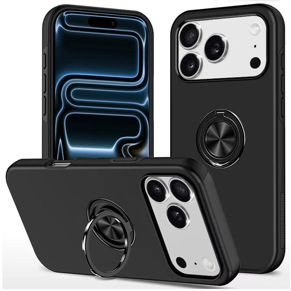 Apple iPhone 18 Pro Max CHIEF Oil Painted Magnetic Ring Stand Hybrid Case Cover - Available In Multiple Colors