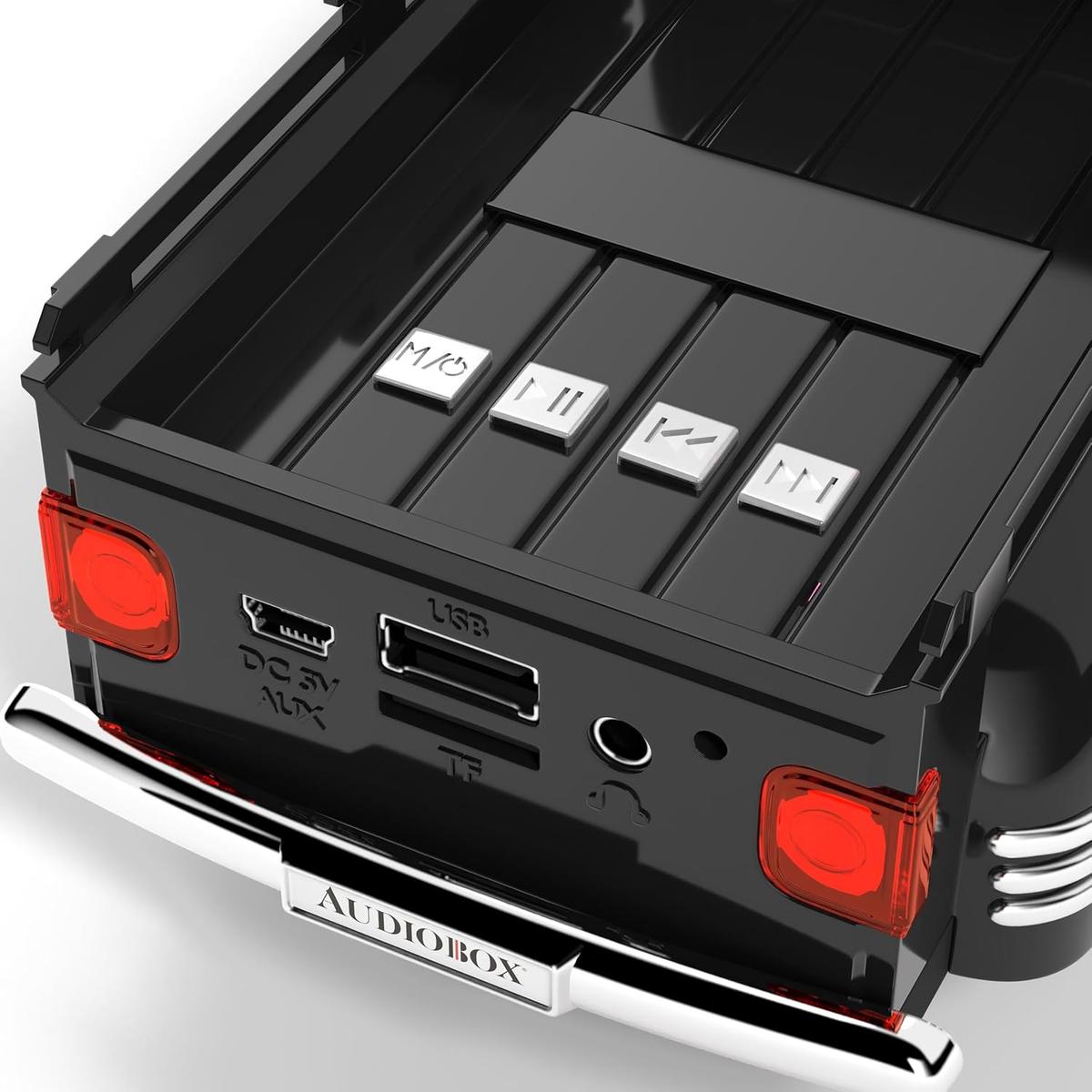 Audiobox TRK-5300BT Retro Car Toy Radio Ride with Bluetooth Truck Speaker- Black, photo 6 of 7