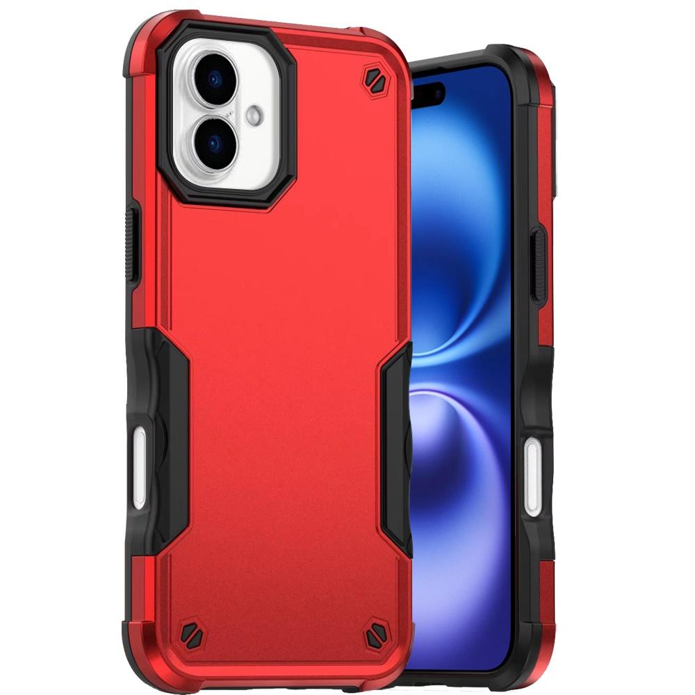 For iPhone 17 High Quality Exquisite Tough Shockproof Hybrid Case Cover – Red, photo 2 of 4