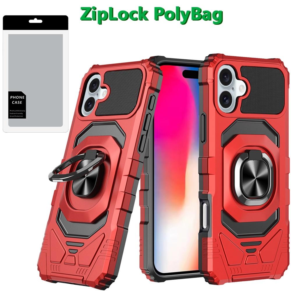 iPhone 16 6.1" Robotic Hybrid Case – Magnetic Ring Stand, photo 5 of 6