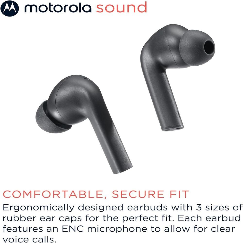 Motorola Moto Buds 065 - True Wireless, Ear Buds, Noise Isolation and 17 Hours Playtime, Touch Control on Both Earbuds, IPX4 Water Resistant, ENC mic for Clear Voice Calls, photo 3 of 5