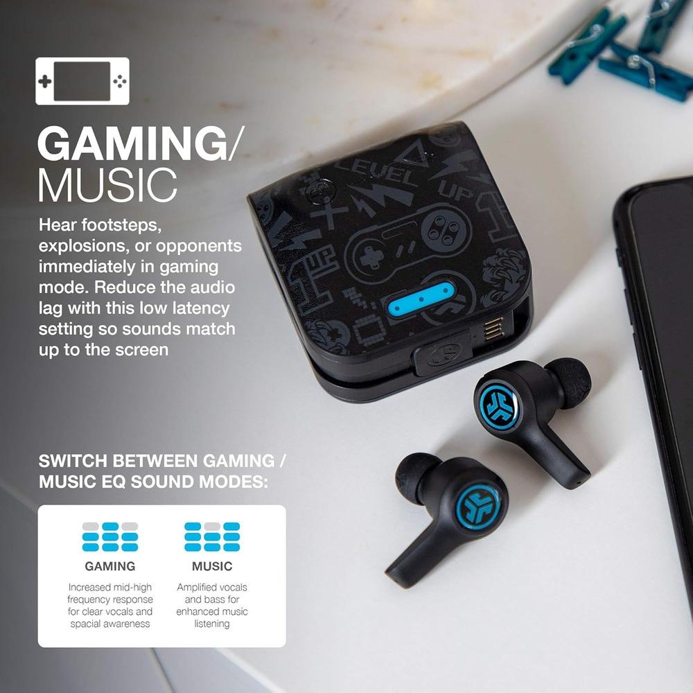 JLab JBuds Air Play Gaming True Wireless Earbuds – 30+ Hour Battery, Ultra-Low Latency, Bluetooth 5, photo 2 of 4