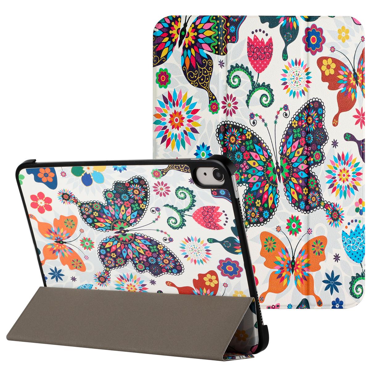 Samsung A9 Plus 11 inch Trifold Magnetic Closure PU Leather Case Cover - Butterfly