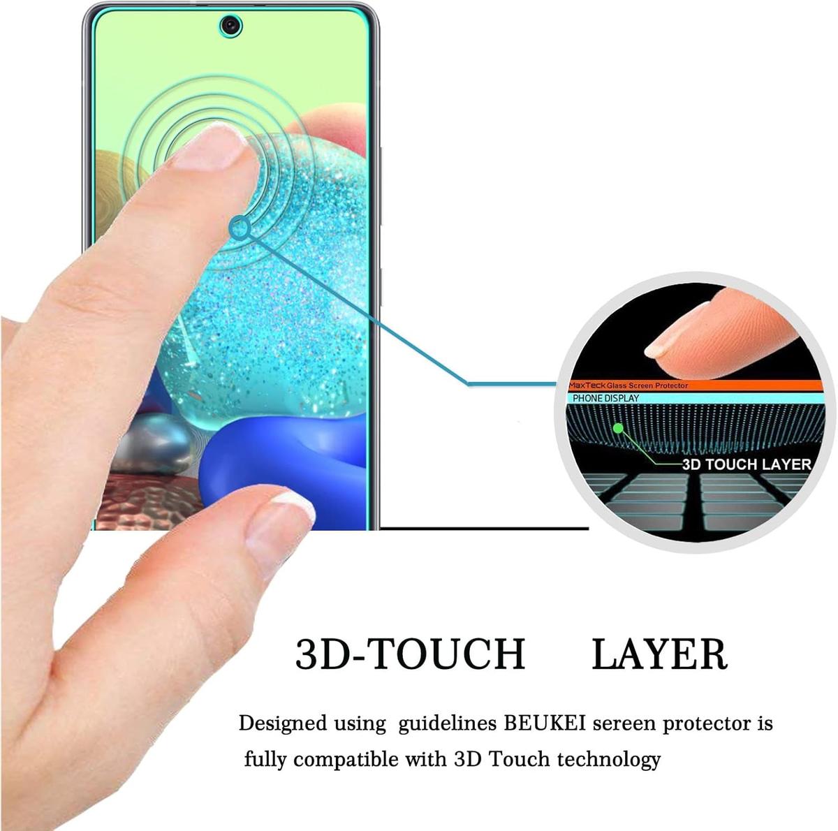 Tempered Glass Screen Protector for Samsung Galaxy A73 – Bubble-Free, Scratch Resistant & HD Clarity, photo 3 of 3