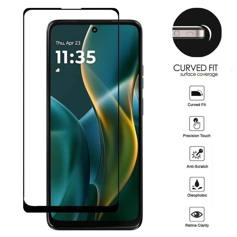 Moto G 5G 2025/2026 Black Edged Tempered Glass Screen Protector