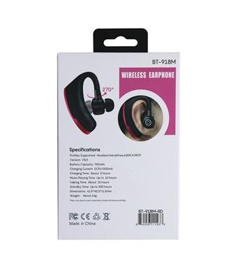 Sporty Bluetooth Earpieces with Microphone and Music 918M in Red, photo 9 of 9