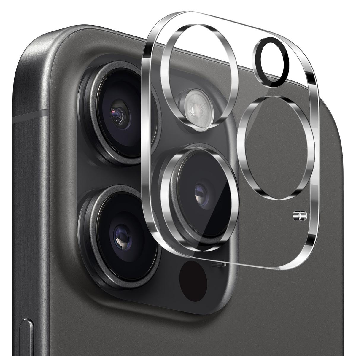 iPhone 15 Pro Camera Clear Tempered Glass(2.5D)