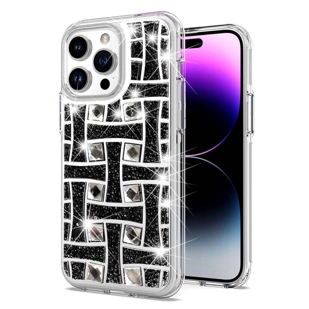 iPhone 15 Bling Hybrid Case Cover