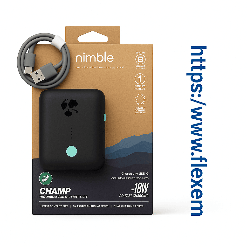 Nimble CHAMP 10,000mAh Compact Battery (18W PD Fast Charging)