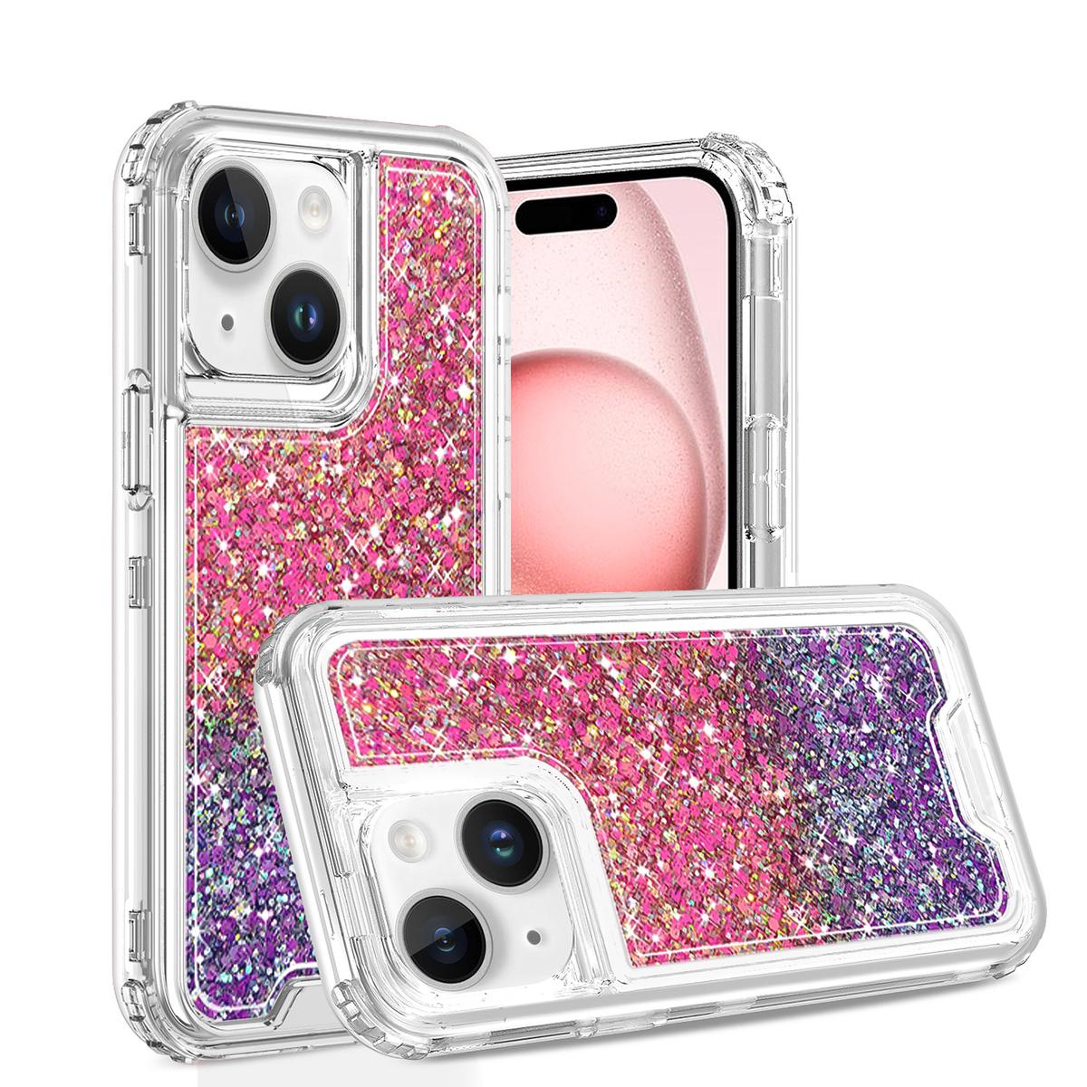 Glitter Gradient Shock Absorbent Clear Phone Case for iPhone 14 Pro Max | Available in Multiple Colors | US Seller | Free Delivery, photo 2 of 3