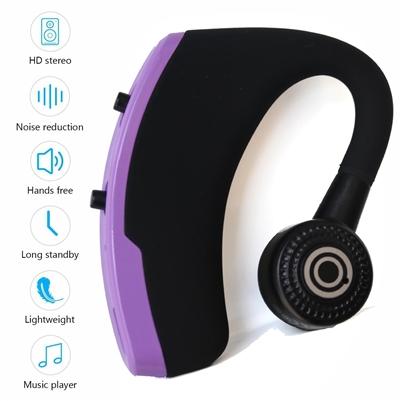Sporty Bluetooth Earpieces with Microphone and Music 918M in Purple