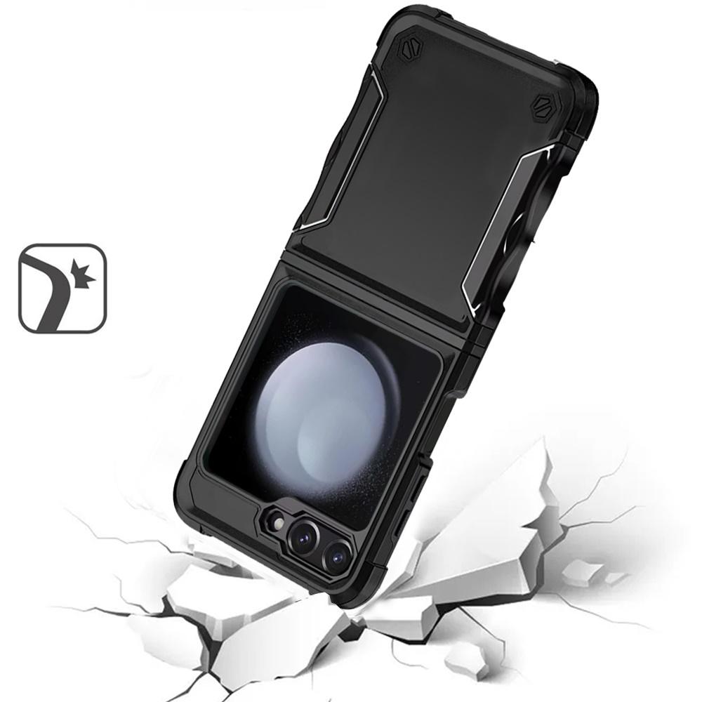 Samsung Z Flip 6 Exquisite Tough Shockproof Hybrid Case Cover - Black, photo 2 of 2