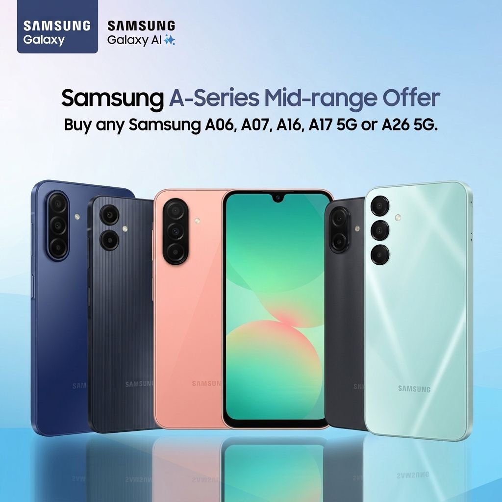 Samsung Galaxy A-Series - Brand New - Unlocked - 1 Year Warranty - (Latin Spec ) Official Dual SIM Lineup – Galaxy A06 | A07 | A16 | A17 | A27 5G The Future of Mid-Range Mobile