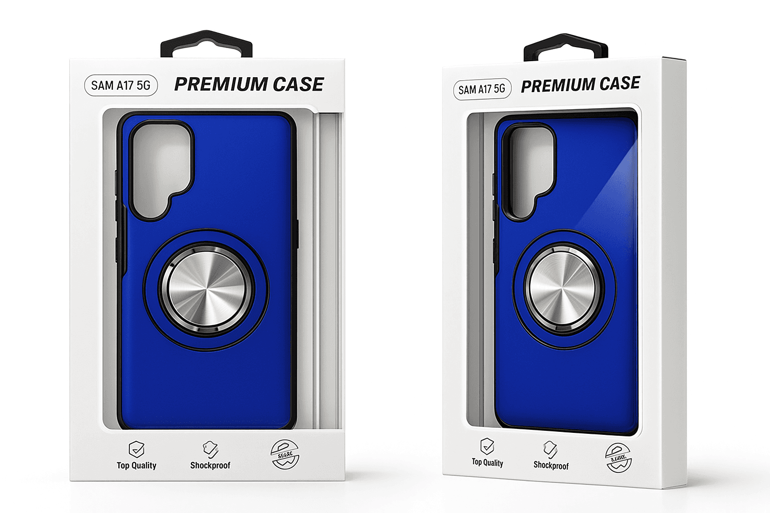 Samsung A17 5G Premium Case (Iridescent with Rose Gold Ring/Kickstand)