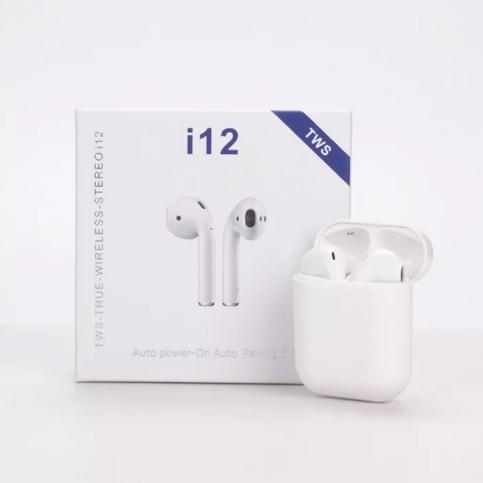 TWS True Wireless Bluetooth Stereo Earbuds with Charging Case - White