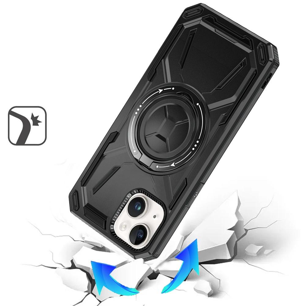 iPhone 14 PLUS Loop Hybrid Case with [Magnetic Ring Circle] | 360° Rotational Kickstand | Shockproof Transparent Cover, photo 4 of 8