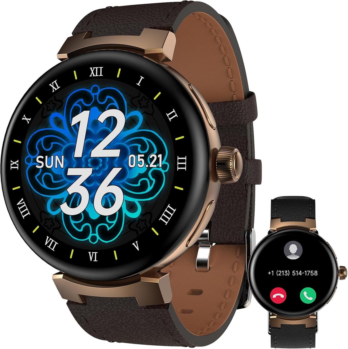 aigo Smart Watch for Men Women, Bluetooth Calling, Health Fitness Tracker with Heart Rate, Sleep Monitoring, 1.73" HD Screen IP68 Waterproof Watches for Android iOS Phones, photo 2 of 7