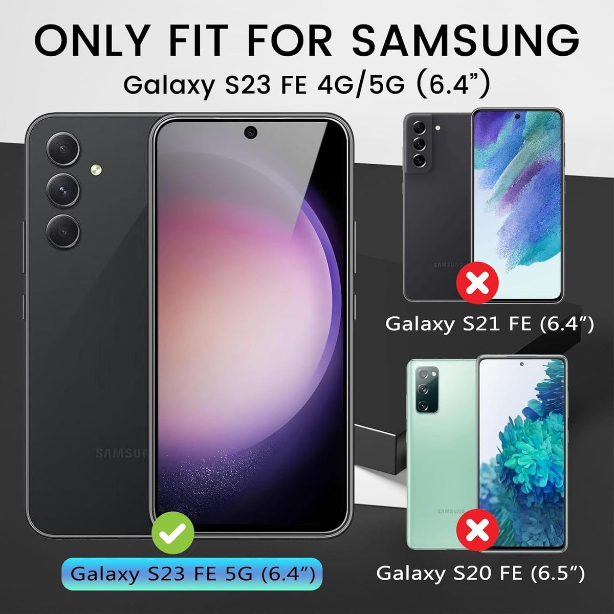 Tempered Glass Screen Protector for Samsung Galaxy S23 FE – Scratch Resistant, Bubble-Free & HD Clear, photo 2 of 3