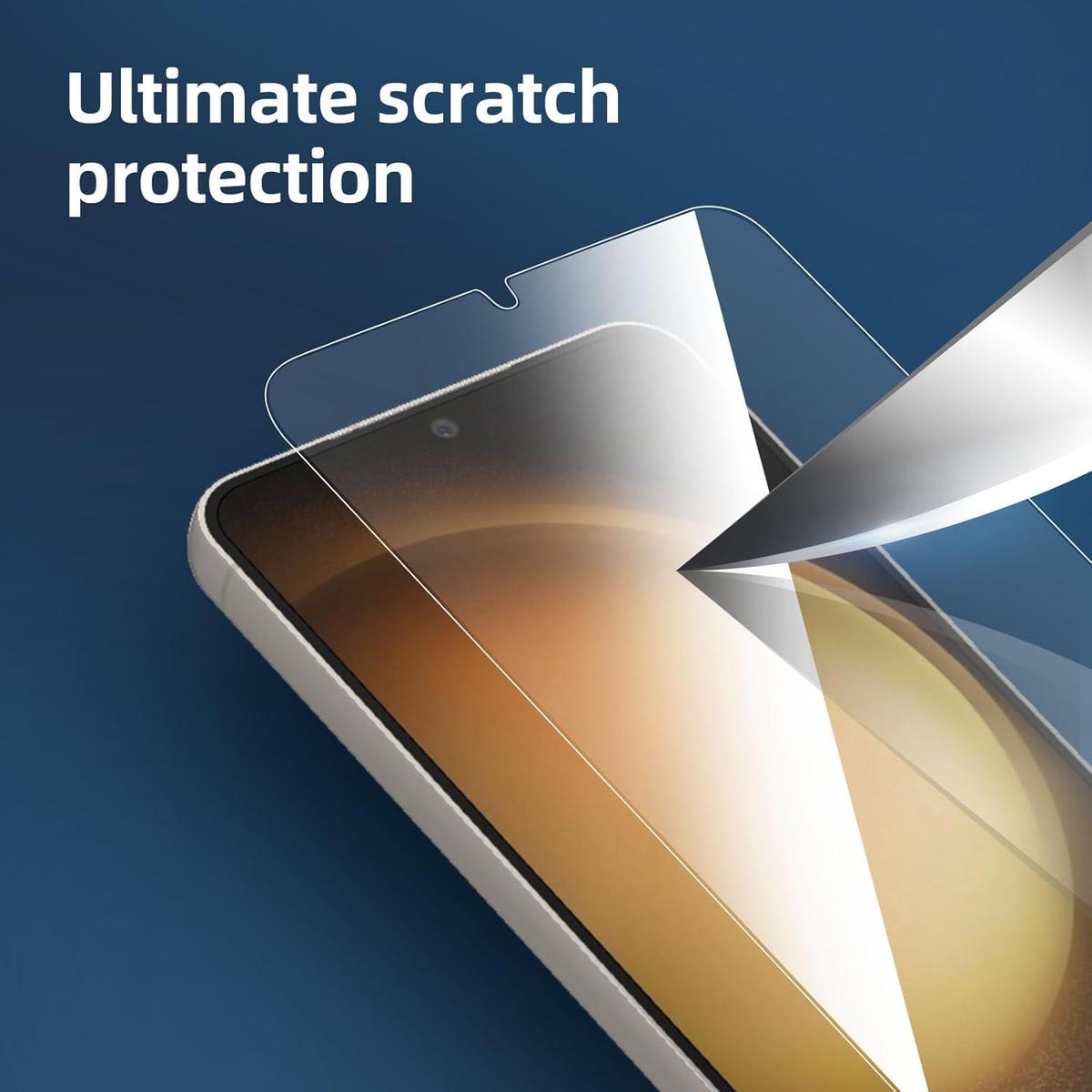 Pack of 3 Samsung Galaxy S24 Tempered Glass Screen Protectors – Case Friendly, HD Clear & Bubble-Free Application, photo 4 of 4