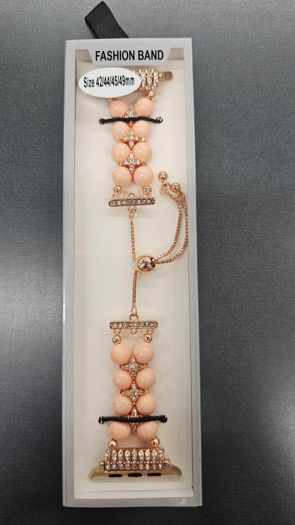 Fashionable And High-End Chain Pearl Strap For Apple Watch /42/44/45/49mm