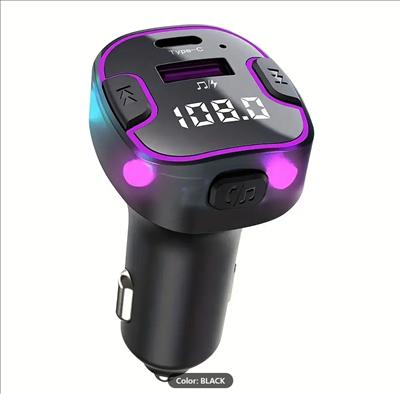 Car Charger Wireless FM BT 5.3 Transmitter Dual USB Modulator 3.1A Car Charger MP3 Player Audio Receiver Handsfree Car Kit