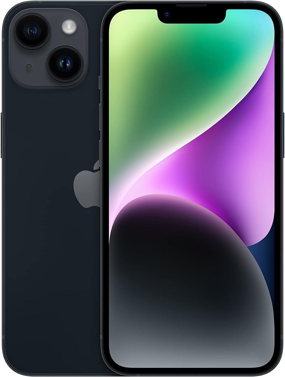 Apple iPhone 14 Smartphone 128 GB– 3 Months of Service Included – Unlimited Talk, Text & Data – Available in Multiple Colors