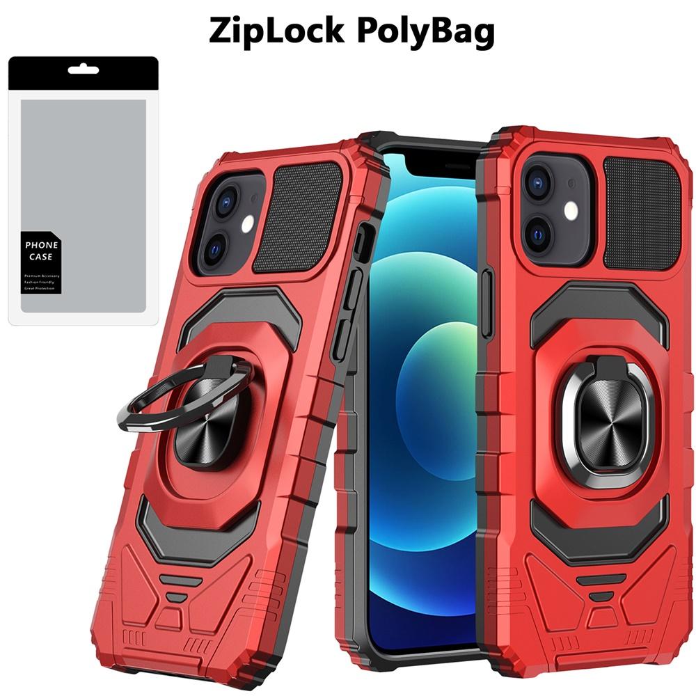 iPhone 12 & iPhone 12 Pro Robotic Armor Hybrid Case with Magnetic Ring Kickstand, photo 3 of 3