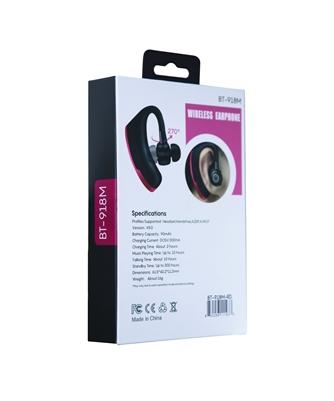 Sporty Bluetooth Earpieces with Microphone and Music 918M in Red, photo 8 of 9