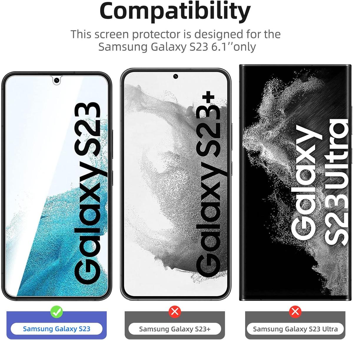 Tempered Glass Screen Protector for Samsung Galaxy S23 – Anti-Scratch, Bubble-Free & HD Transparent, photo 3 of 3