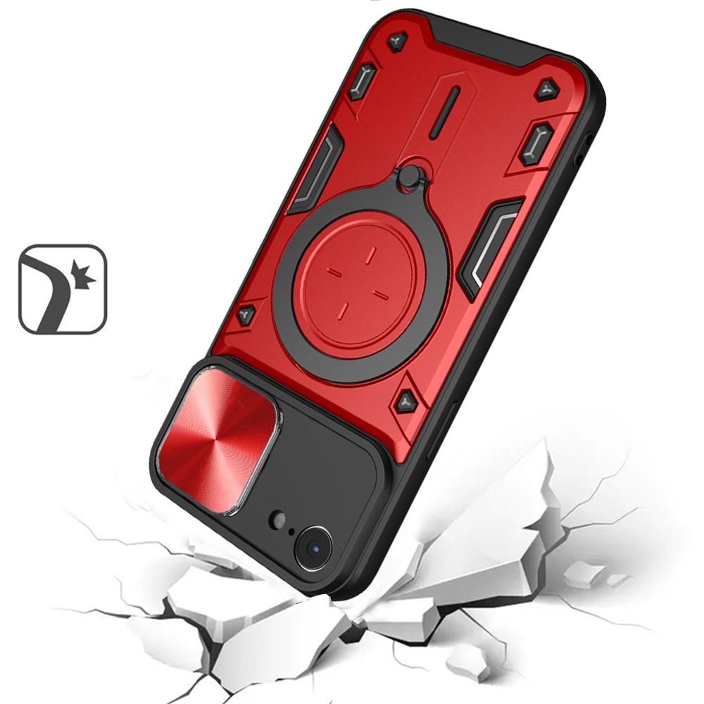 iPhone 16E / SE4 Magnetic Ring Stand Hybrid Case – Classic Design with Full Camera Protection & Kickstand, photo 6 of 7