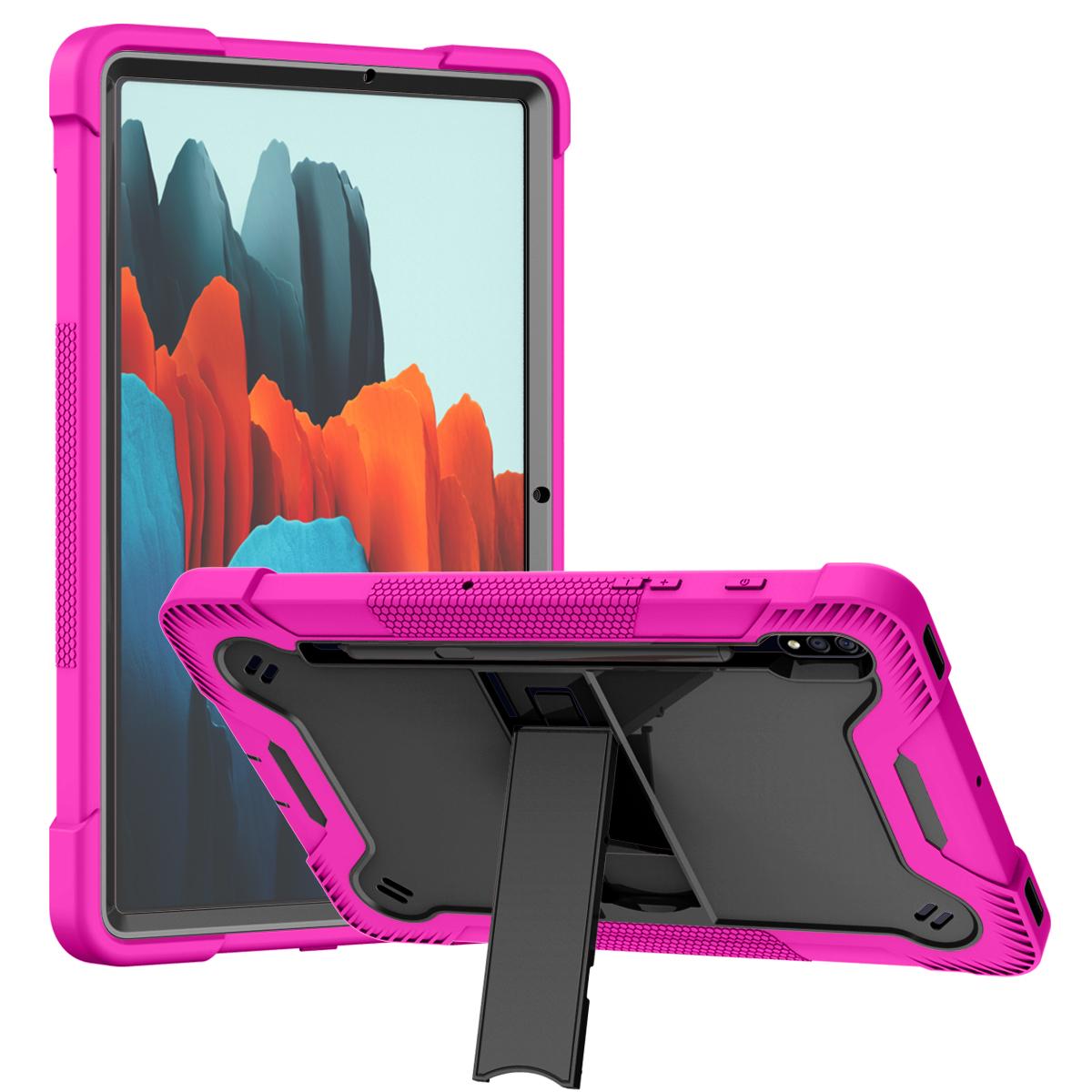 Samsung Tab S8 Tough Tablet Strong Kickstand Hybrid Case Cover - Hot Pink