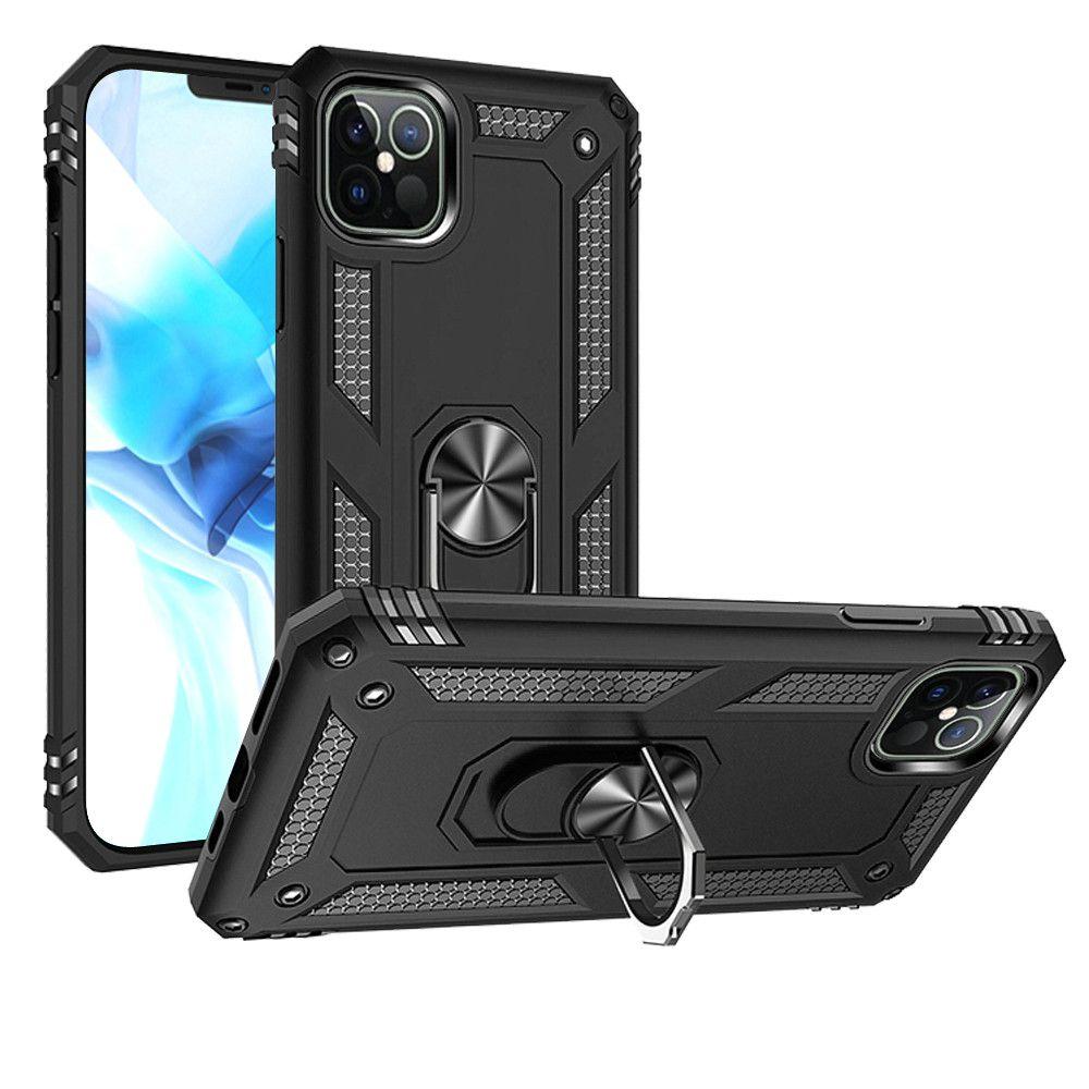 Apple iPhone 12 Pro Max 6.7" Rugged Magnetic Ring Stand Case with Camera Protection, photo 2 of 7