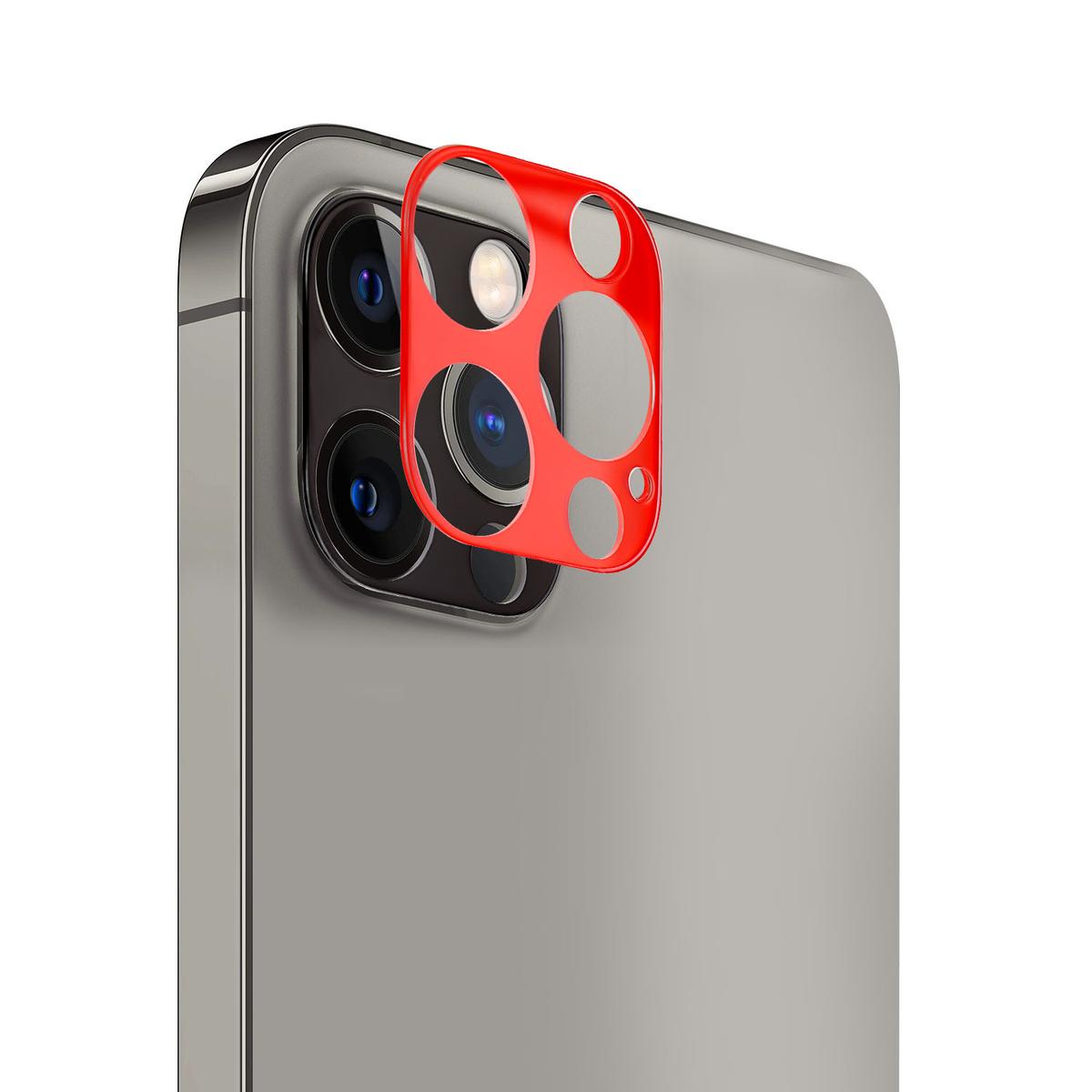 Apple iPhone 14 PRO MAX 6.7" Camera Lens Colored Edge Tempered(2.5D) - Red, photo 2 of 3