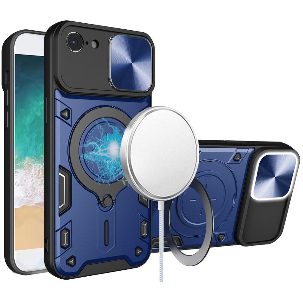 iPhone 16E / SE4 Magnetic Ring Stand Hybrid Case – Classic Design with Full Camera Protection & Kickstand, photo 3 of 7