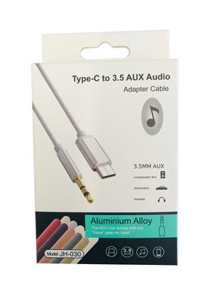 TYPE-C to 3.5mm Jack AUX Audio Adapter Cable in White, photo 4 of 4