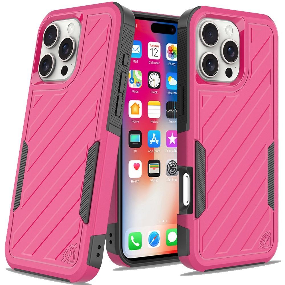 iPhone 16 Pro 6.3" METKASE Noble Lined Dual-Layer Hybrid Case | Shockproof Rugged Cover in Slide-Out Premium Packaging, photo 6 of 13