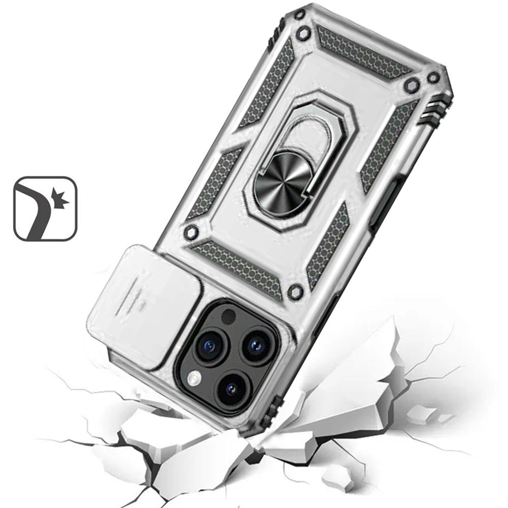 iPhone 16 Pro 6.3" Magnetic Ring Stand Case | Shockproof Protective Cover with Camera Guard & Kickstand, photo 8 of 9