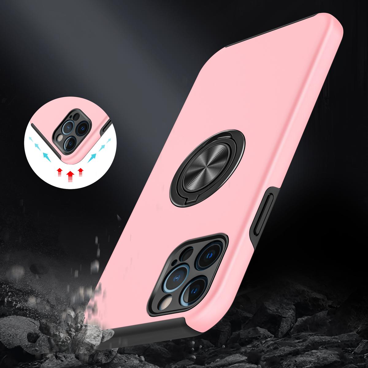 iPhone 12 Pro Max 6.7" CHIEF Oil Painted Magnetic Ring Stand Hybrid Case Cover, photo 9 of 12