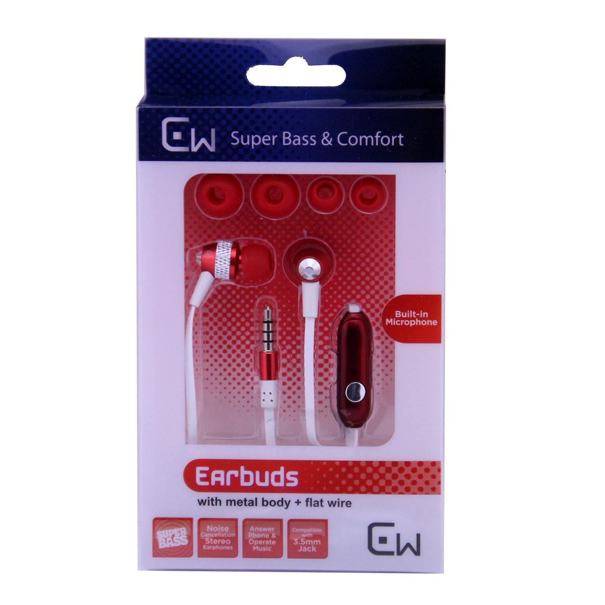 etal Stereo Hands Free with Super Sound M16 - Red