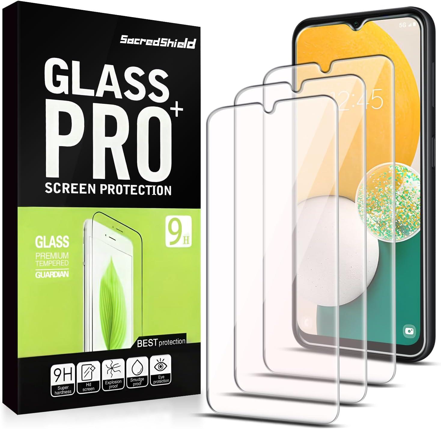 Pack of 3 Samsung Galaxy A13 Tempered Glass Screen Protectors – Ultra Durable, Anti-Scratch, HD Clarity & Easy Bubble-Free Install