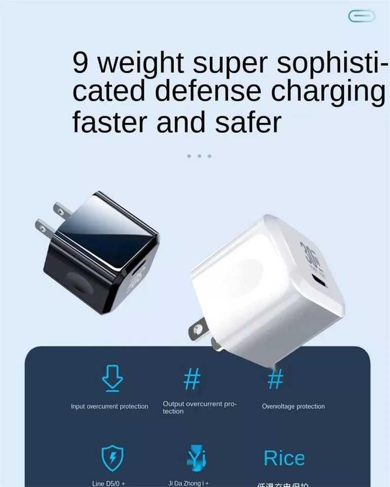 30W Fast Charger Block USB Type C Wall Power Adapter For iPhone 14, 14 pro, 14 pro max, photo 3 of 4