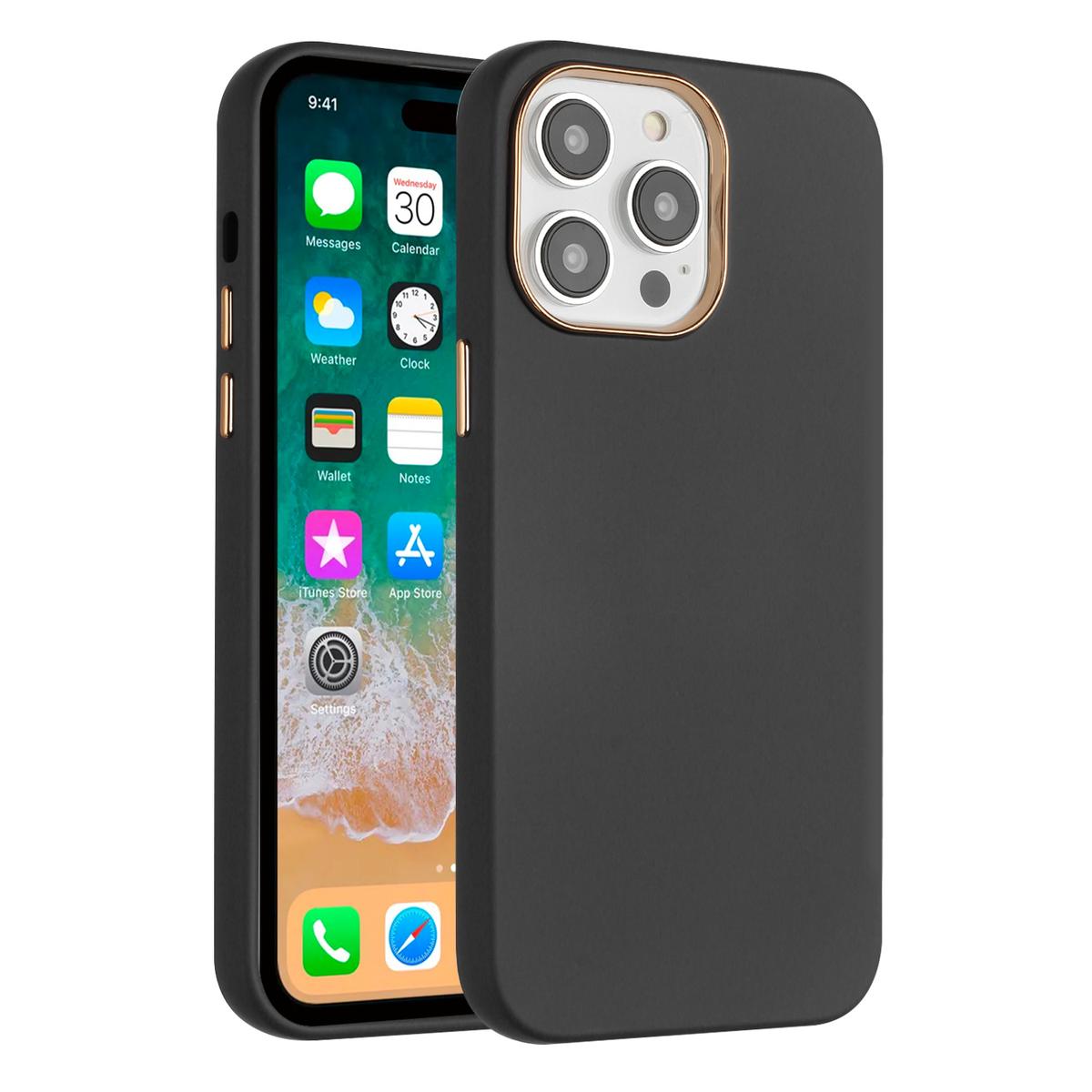 Apple iPhone 14 PRO MAX 6.7" Classy Slick Chrome-Edged Hybrid Case Cover – Elegant & Durable Protection, photo 2 of 11