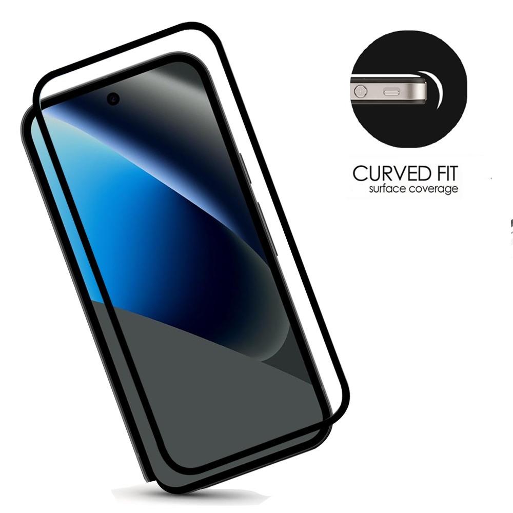 Google Pixel 10a Black Edge Tempered Glass Screen Protector, photo 3 of 4