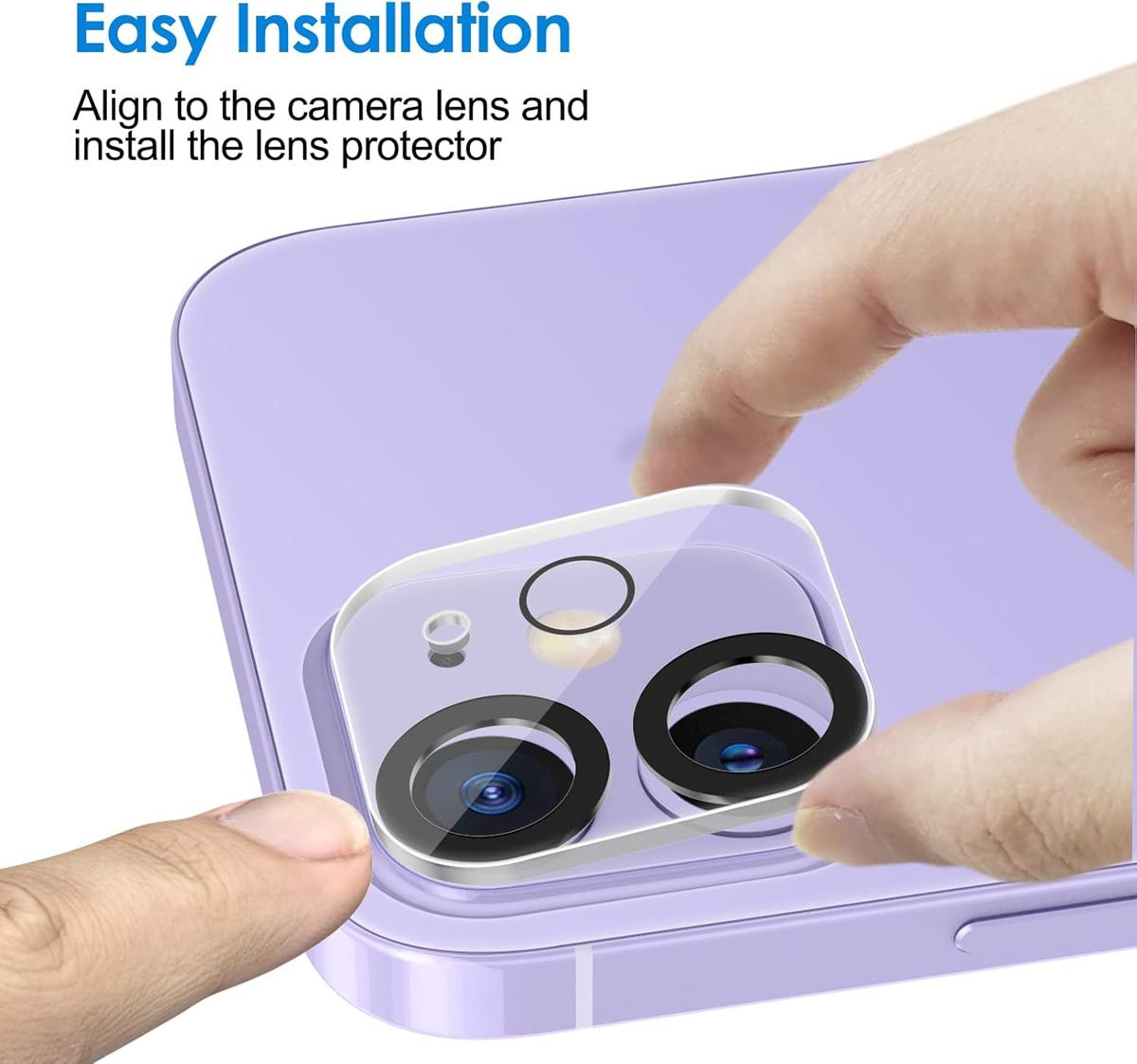 Camera Lens Protector for iPhone 11 – 9H Tempered Glass, Ultra Clear, Anti-Scratch, Case-Friendly (3-Pack), photo 4 of 4