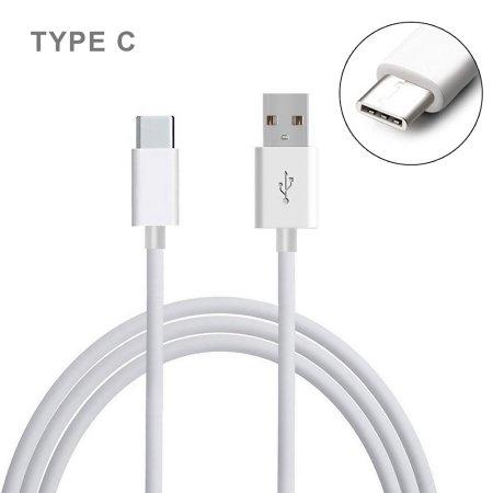 High Quality Rubberized Type-C Charger Cable in White, photo 2 of 2
