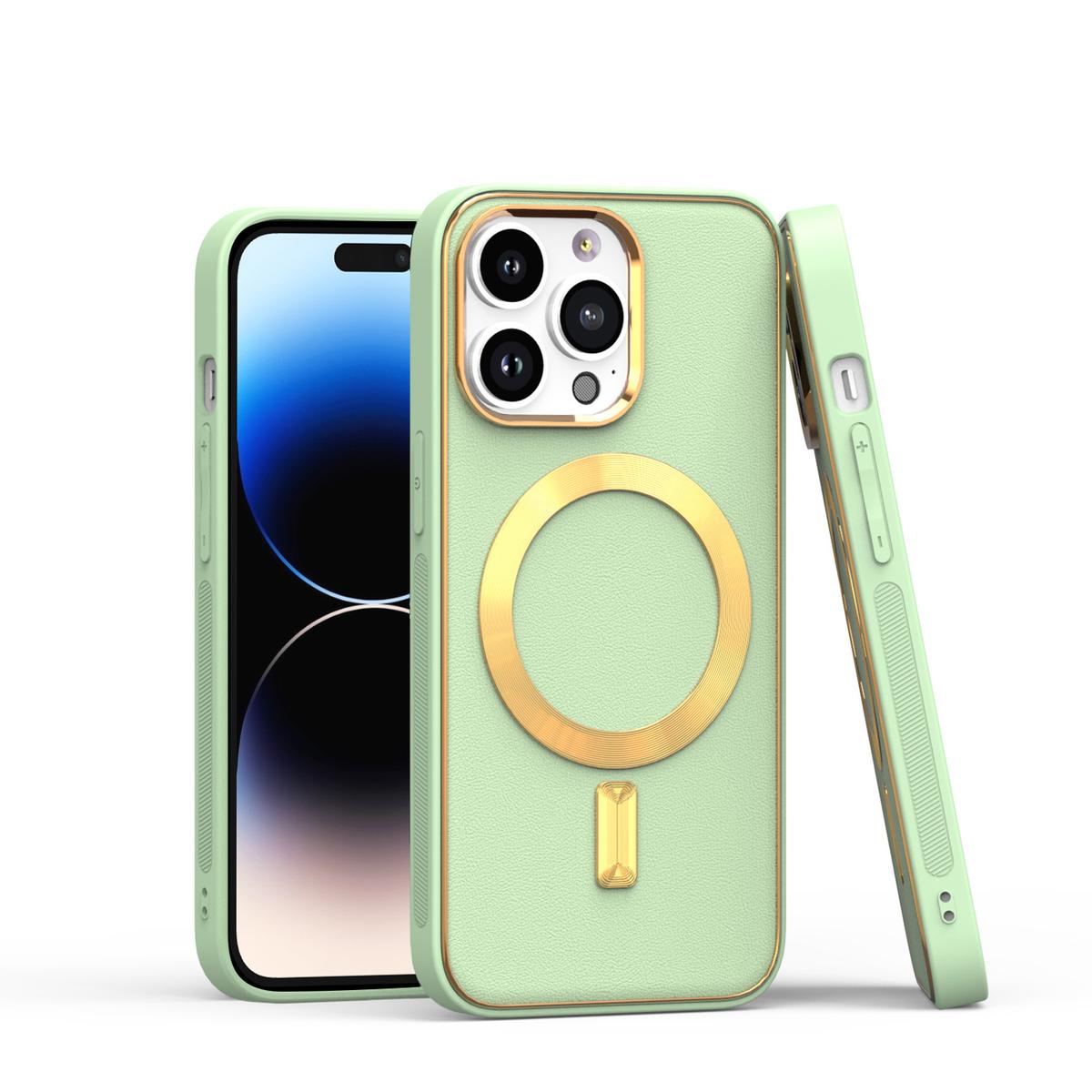 iPhone 14 PRO 6.1" Ultimate PU Leather [Magnetic Circle] Elegant Hybrid Case – Stylish MagSafe-Compatible Protection, photo 7 of 9