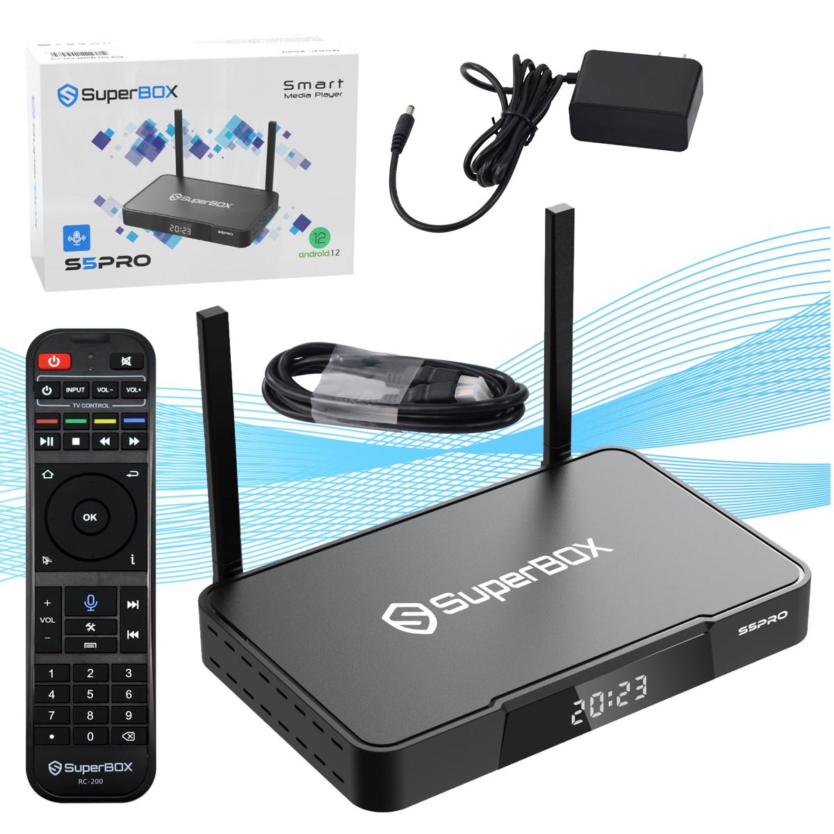 Smart Media Player – 6K Android TV Box with Voice Control, 4GB+64GB, Dual-Band WiFi & Fully Loaded Streaming