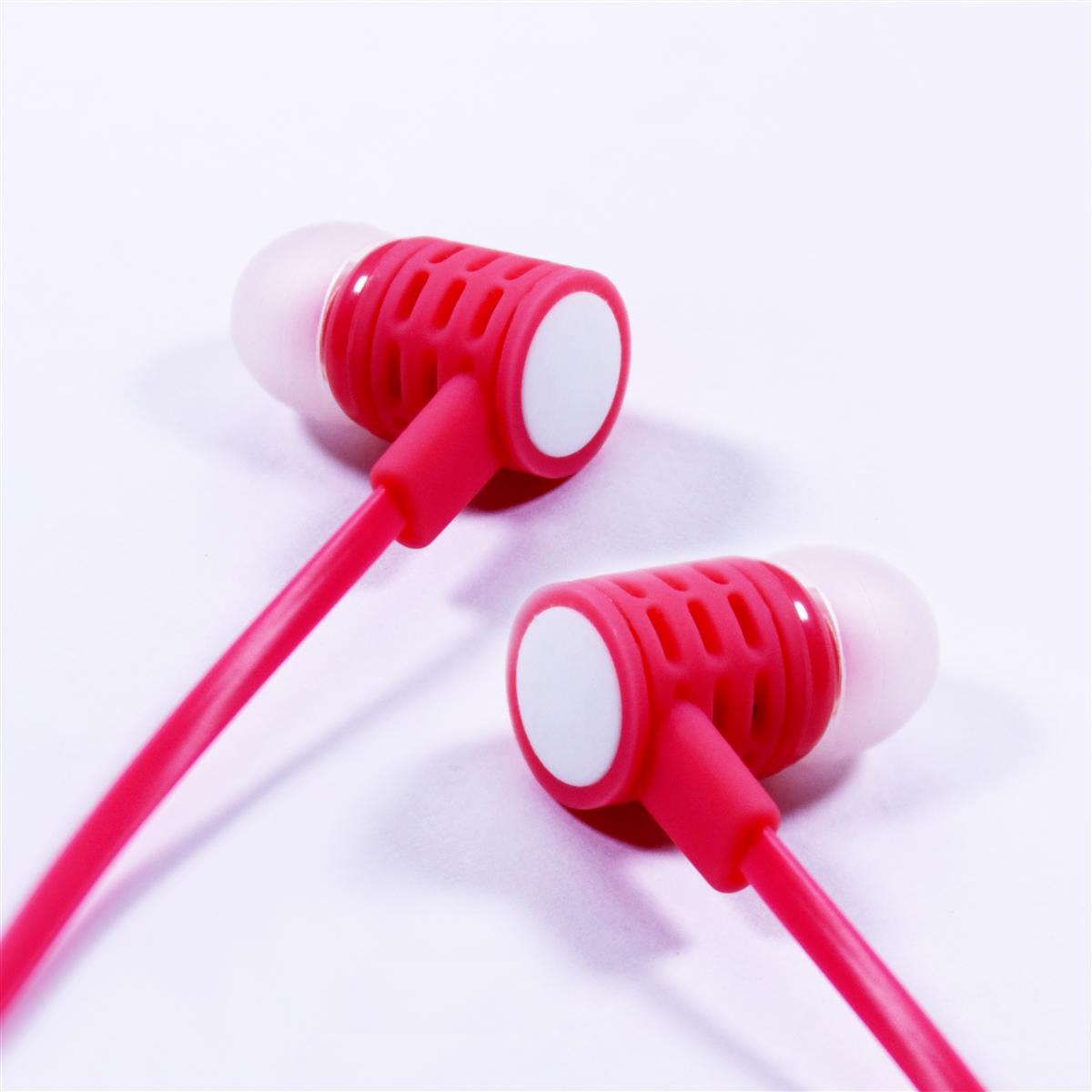Universal 3.5mm Stereo Hands Free w/Extra Bass 750ST - Red, photo 3 of 3